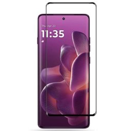 3x 3D üvegfólia kerettel az alábbi mobiltelefonokra Motorola Edge 60 Pro - fekete - 2+1 ingyen
