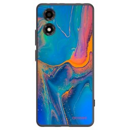 Fekete szilikon tok az alábbi mobiltelefonokra Motorola Moto E14 - Rainbow