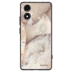 Fekete szilikon tok az alábbi mobiltelefonokra Motorola Moto E14 - Cream marble