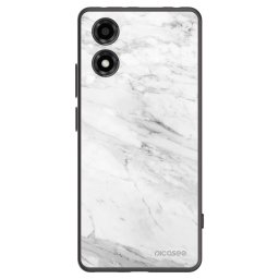 Fekete szilikon tok az alábbi mobiltelefonokra Motorola Moto E14 - White marble