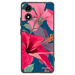 Fekete szilikon tok az alábbi mobiltelefonokra Motorola Moto E14 - Hibiscus