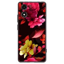 Fekete szilikon tok az alábbi mobiltelefonokra Motorola Moto E14 - Dark Peonny