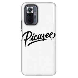 Fashion Case Xiaomi Redmi Note 10 Pro - Picasee - old logo - black