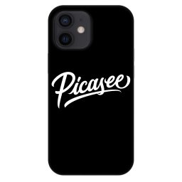 Fashion Case Apple iPhone 12 mini - Picasee - old logo - white