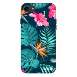 Fashion Case Apple iPhone SE 2022 - Pink Monstera
