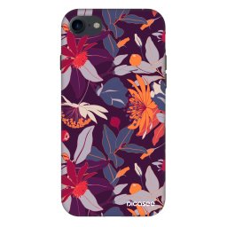 Fashion Case Apple iPhone SE 2022 - Purple Leaf
