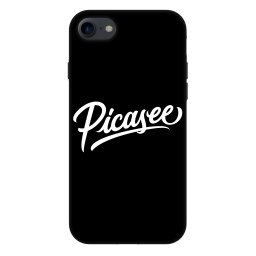 Fashion Case Apple iPhone SE 2022 - Picasee - old logo - white