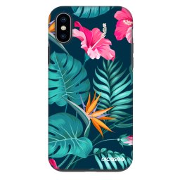 Fashion Case Apple iPhone X/XS - Pink Monstera