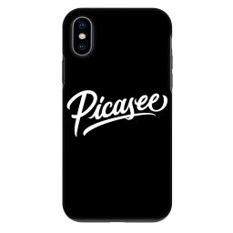 Fashion Case Apple iPhone X/XS - Picasee - old logo - white