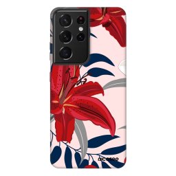 Fashion Case Samsung Galaxy S21 Ultra 5G G998B - Red Lily