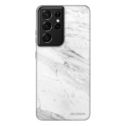 Fashion Case Samsung Galaxy S21 Ultra 5G G998B - White marble