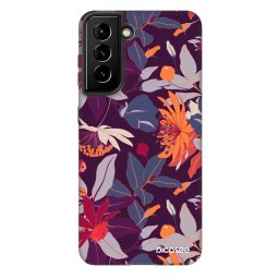 Fashion Case Samsung Galaxy S21 FE 5G - Purple Leaf