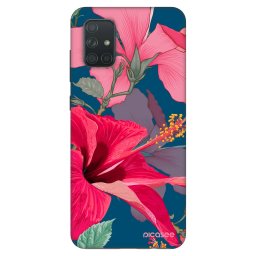 Fashion Case Samsung Galaxy A71 A715F - Hibiscus
