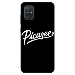 Fashion Case Samsung Galaxy A71 A715F - Picasee - old logo - white