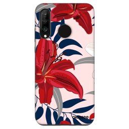 Fashion Case Huawei P30 Lite - Red Lily