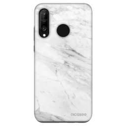 Fashion Case Huawei P30 Lite - White marble