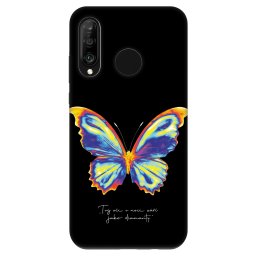 Fashion Case Huawei P30 Lite - Diamanty Black