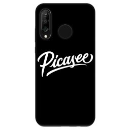Fashion Case Huawei P30 Lite - Picasee - old logo - white