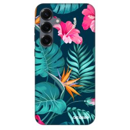 Fashion Case PowerShare pro Samsung Galaxy S25 5G - Pink Monstera