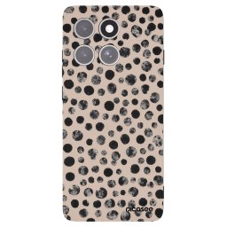 Fekete szilikon tok az alábbi mobiltelefonokra Motorola Edge 60 Pro - Dots