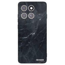 Fekete szilikon tok az alábbi mobiltelefonokra Motorola Edge 60 Pro - Black marble