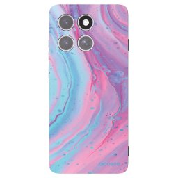 Fekete szilikon tok az alábbi mobiltelefonokra Motorola Edge 60 Pro - Pink liquid