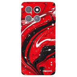 Fekete szilikon tok az alábbi mobiltelefonokra Motorola Edge 60 Pro - Red black
