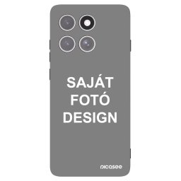 Fekete szilikon tok az alábbi mobiltelefonokra Motorola Edge 60 Pro - Saját fotó/motívum