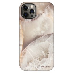 Fashion Case MagSafe Apple iPhone 12 - Cream marble