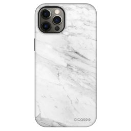 Fashion Case MagSafe Apple iPhone 12 - White marble