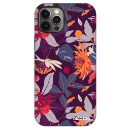 Fashion Case MagSafe Apple iPhone 12 - Purple Leaf
