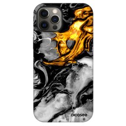 Fashion Case MagSafe Apple iPhone 12 - Black Gold 2