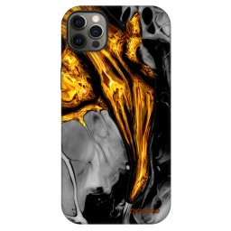 Fashion Case MagSafe Apple iPhone 12 Pro Max - Black Gold