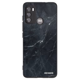 Fekete szilikon tok az alábbi mobiltelefonokra Motorola Edge 60 5G - Black marble