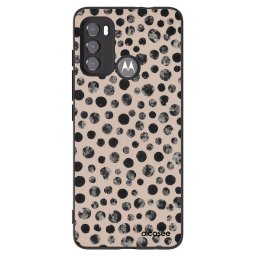 Fekete szilikon tok az alábbi mobiltelefonokra Motorola Edge 60 5G - Dots