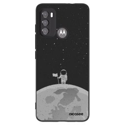 Fekete szilikon tok az alábbi mobiltelefonokra Motorola Edge 60 5G - Astronaut