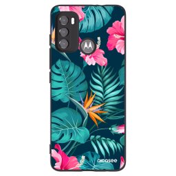 Fekete szilikon tok az alábbi mobiltelefonokra Motorola Edge 60 5G - Pink Monstera