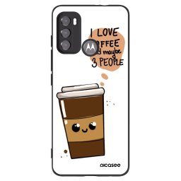 Fekete szilikon tok az alábbi mobiltelefonokra Motorola Edge 60 5G - Cute coffee