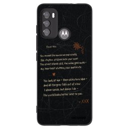 Fekete szilikon tok az alábbi mobiltelefonokra Motorola Edge 60 5G - POET