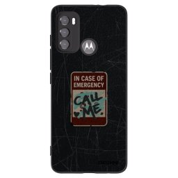 Fekete szilikon tok az alábbi mobiltelefonokra Motorola Edge 60 5G - EMERGENCY