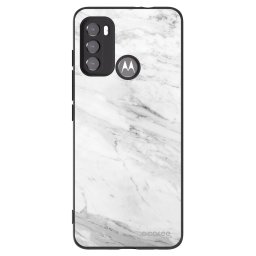 Fekete szilikon tok az alábbi mobiltelefonokra Motorola Edge 60 5G - White marble