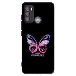 Fekete szilikon tok az alábbi mobiltelefonokra Motorola Edge 60 5G - Diamanty Purple