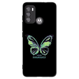 Fekete szilikon tok az alábbi mobiltelefonokra Motorola Edge 60 5G - Diamanty Blue