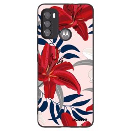 Fekete szilikon tok az alábbi mobiltelefonokra Motorola Edge 60 5G - Red Lily