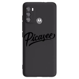 Fekete szilikon tok az alábbi mobiltelefonokra Motorola Edge 60 5G - Picasee - old logo - black
