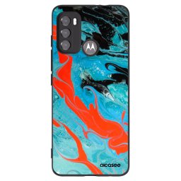 Fekete szilikon tok az alábbi mobiltelefonokra Motorola Edge 60 5G - Blue Magma