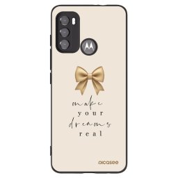 Fekete szilikon tok az alábbi mobiltelefonokra Motorola Edge 60 5G - Golden Dream