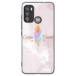 Fekete szilikon tok az alábbi mobiltelefonokra Motorola Edge 60 5G - Carpe Diem