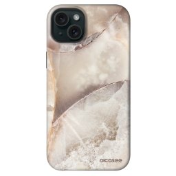 Fashion Case MagSafe Apple iPhone 14 Plus - Cream marble