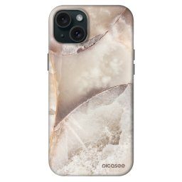Fashion Case MagSafe Apple iPhone 15 Plus - Cream marble